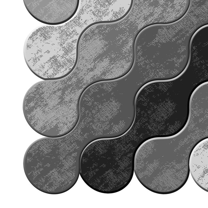 Conceptum Wookece292 Alfombra 80 x 50 cm Blanco, Gris y Negro Conceptum Wookece292 Alfombra 80 x 50 cm Blanco, Gris y Negro